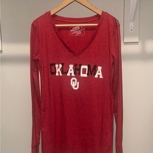 University of Oklahoma V-Neck long sleeve